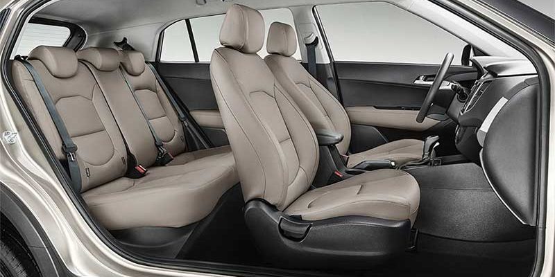 Hyundai Creta 2018-2019: фото салона и багажника внутри