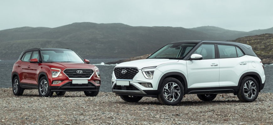 Рестайлинговая Hyundai Creta 2022 с дизайном «под Tucson»: новые изображения